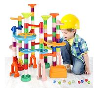 135PCS Marble Run Building Construction Set - STEM Learning Track Toy for Kids Age 3-12, Educational Race Track, Easy Assembly - Gifts for Boys Girls