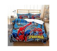 (135x200, One size) Two Or Three Piece Set Spider Man Superhero Series Duvet Cover Bedding Set Birthday Christmas Gift A06