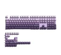 136 Key PBT Double Shot Side Print Backlit Keycaps Compatible With MX Style Mechanical Keyboards For 108 96 87 80 84 68 64 61 Key Layouts(PURPLE-OEM SIDE)