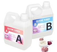 1360ml/48OZ Silicone Mold Making Kit 20A, Platinum Liquid Silicone Rubber for Molds Making, Fast Cure & Food Safe 1:1 Mixing Ratio, Ideal for Casting Resin Molds,Jewelry Making,Soap, Wax, Clay