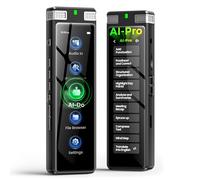 136GB AI Voice Recorder, TIMMKOO Digital Voice Recorder with Playback, Offline Transcribe and Online Summarize/Mindmap/Translation Base on AI Technology, Voice Activated Audio Recorder (Silver)