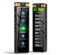 136GB AI Voice Recorder, TIMMKOO Digital Voice Recorder with Playback, Offline Transcribe and Online Summarize/Mindmap/Translation Base on AI Technology, Voice Activated Audio Recorder (Gold)
