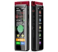 136GB Digital Voice Recorder with Playback, Innioasis R1 Full Touchscreen Voice Recorder with AI Intelligent Transcription and Bluetooth, Voice Activated Sound Audio Recorder Device with Mic (Red)