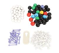 136PCS Organic Chemistry Molecular Model Kit with 59 Atoms 76 Links 1 Link Remover Tool for Learning Structure Modeling Hands On Students Teachers Easy to Connect Disconnect Convenient Storage Case