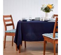(137 x 137 cm, Blue) Plain Cotton Tablecloth