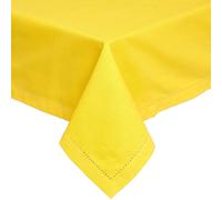 (137 x 137 cm, Yellow) Plain Cotton Tablecloth