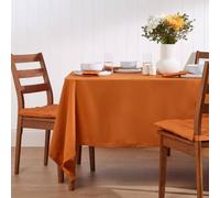 (137 x 178 cm, Orange) Plain Cotton Tablecloth