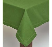 (137 x 228 cm, Green) Plain Cotton Tablecloth