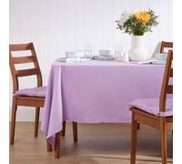 (137 x 228 cm, Purple) Plain Cotton Tablecloth