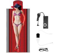 1370Pcs Led Red Light Therapy Mat, 71"X 31" Red Light Therapy Blanket Red Near Infrared 660Nm Full Body Pad with Multifunctional Controller And Timer