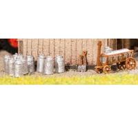 Noch Dairy Farming Set 3D Mini (Pre-Built) N13725 HO Gauge