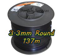137m of Genuine STIHL 3.3mm ROUND Brushcutter Strimmer Trimmer Cord Line Wire
