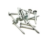 137PCS x 30mm Galvanised Clout Nails Large Head 200g Pack. Roofing Nails for Felt, Sheds, Hutches. Tack Nails.