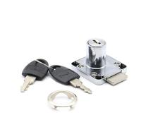 138 Universal Drawer Cam Lock Zinc Alloy Cinet Office Cupboard Desk Locks with Iron/Plastic Key for Furniture Hardware 1Pcs(32mm with P Keys)