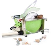1380W Mini Table Saw Rock 500-7000r/min Saw Rock Lapidary Polisher Bench Buffer Machine Professional Jewelry Faceting Polisher with Tool Accessories Set