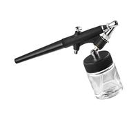 138Type Airbrush Kit Mini Single Action Air Brush Set Siphon Feed Spray Gun Hose 22cc Fluid Cups for Makeup Hobby Effortless Precision Consistent Spray