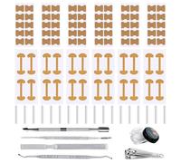 139 PCS Ingrown Toenail Corrector Set, Breathable Nail Correction Patch, Ingrowing Toenail C-pads With Nail Clippers, Professional Ingrown Toenail Tool For Toenail Care Relieving Pain