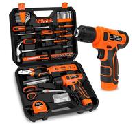 139-Piece Tool Set - Tool Kit with 8V Cordless Drill Driver in ToolBox Storage Case, General Household Drill Set for Home Repairs, Handyman, DIY Projects