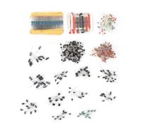 1390Pcs Electronic Component Kit, Assorted Resistor Set, Durable Silicon Build, Led Diode and Capacitor Pack with Transistors for Circuit Repair, Stable Performance