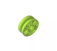 13971 Wheel 18 x 8 with Fake Bolts and Deep Spokes with Inner Ring 20TE Compatible with Lego Building Blocks Colour: Lime 119