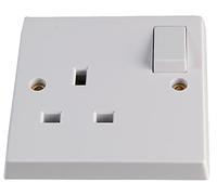 13A 1G DP SW SKT Each Electrical Switches & Socket Outlets, 13A 1G DP SW SKT Each, Finish: White Moulded, SVHC: No SVHC, Series: Standard
