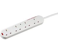 Knightsbridge 2004S2M 13A 4G 2M Surge Protected Extension Lead with Neon