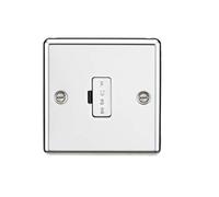 13A Fused Spur Unit - Rounded Edge Polished Chrome