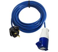 13A PLUG TO 16A BLUE SOCKET EXTENSION LEAD 1M 3M 5M 10M 15M 25M 50M CARAVAN EVENT ADAPTER (20 Metre)