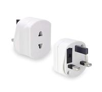 13A Shaver Adaptor with 1A Fuse Electric Shavers 2 Pin To 3 Pin Adapter Plug UK Heavy Duty Converter Adaptor Perfect Bathroom Shaver Adapter Plug Easy To Use