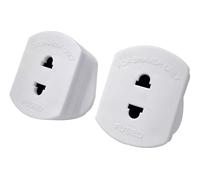 13A Shaver Adaptor with 1A Fuse Electric Shavers 2 Pin To 3 Pin Adapter Plug UK Heavy Duty Converter Adaptor Perfect Bathroom & Travel (2pcs)
