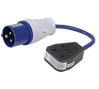 13A Socket to 16A Plug Fly Lead Converter