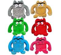 13CM 6pcs Colour Monster Plush Toy,Emotional resources for children,Soft Sad blue and Happy yellow monster Stuffed Animal Toy,Cute Colour Monster Plush Doll Plushies Pillow for Kids Plush Figure Gift