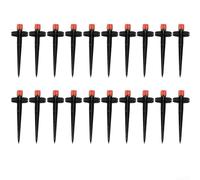 13cm Adjustable Sprinkler Head For Precise Water Application In Home Gardens Using Standard 1/4 Inch Drip Irrigation Tubing(red)