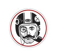 13cm Car Styling The Distinguished Gentleman s Ride Decal Helmet Sticker Bumper Trunk Waterproof Auto