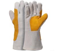 13cm Extended Wrist Welding Gloves Made from Double Layer Sheepskin and Cowhide for Reliable Heat Protection (Sheepskin)