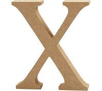 13cm Large Wooden MDF Letter Shape to Decorate - X | Wood Shapes for Crafts