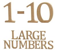 13cm Large Wooden MDF Numbers for Crafts | Complete 1-10 Set