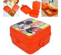 13cm Licensed 3 Compartment Square Lunch Box, Food Container for Kids, Snack Box