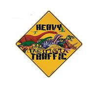13cmx.13cm for Heavy Traffic Sign Refrigerator Car Stickers Waterproof Decal Vinyl Material Suitable for