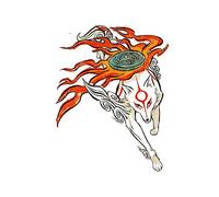 13cmx10.1cm for Amaterasu Anime Decal Funny Car Stickers Air Conditioner Windshield Scratch