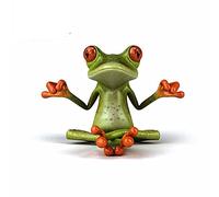 13cmx10.1cm for Frog Zen Cartoon Froggy Car Stickers Vinyl Helmet RV Van