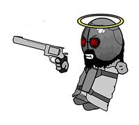 13cmx10.3cm for Madness Combat Fashion Occlusion Scratch Car Decals Vinyl Car Wrap