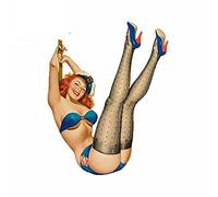 13cmx10.3cm for Pin up Subculture Creative Car Sticker Graffiti Stickers Fashion Decals