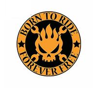 13cmx10.5cm Auto Car Sticker and Decal for Born to Ride Logo Graphics