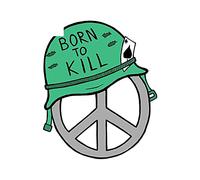 13cmx10.6cm for Born to Kill Car Stickers Trunk Windshield Windows Laptop Decal