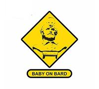 13cmx10.9cm for Baby on Bard Cartoon Car Stickers Vinyl Material Decal Personality