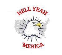 13cmx11.1cm for Hell Yeah Merica Vinyl Graphic Decal Windows Car Stickers DIY