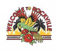 13cmx11.3cm for Welcome to Rockville Merch Laptop Car Stickers Waterproof Anime Decoration