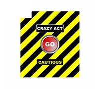 13cmx11.4cm for Crazy Act Launcher Car Stickers Vinyl Windshield Windows Decoration Scratch