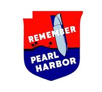13cmx11.4cm for WWII Remember Pearl Harbor Vinyl Car Sticker Scratch Proof Motocycle